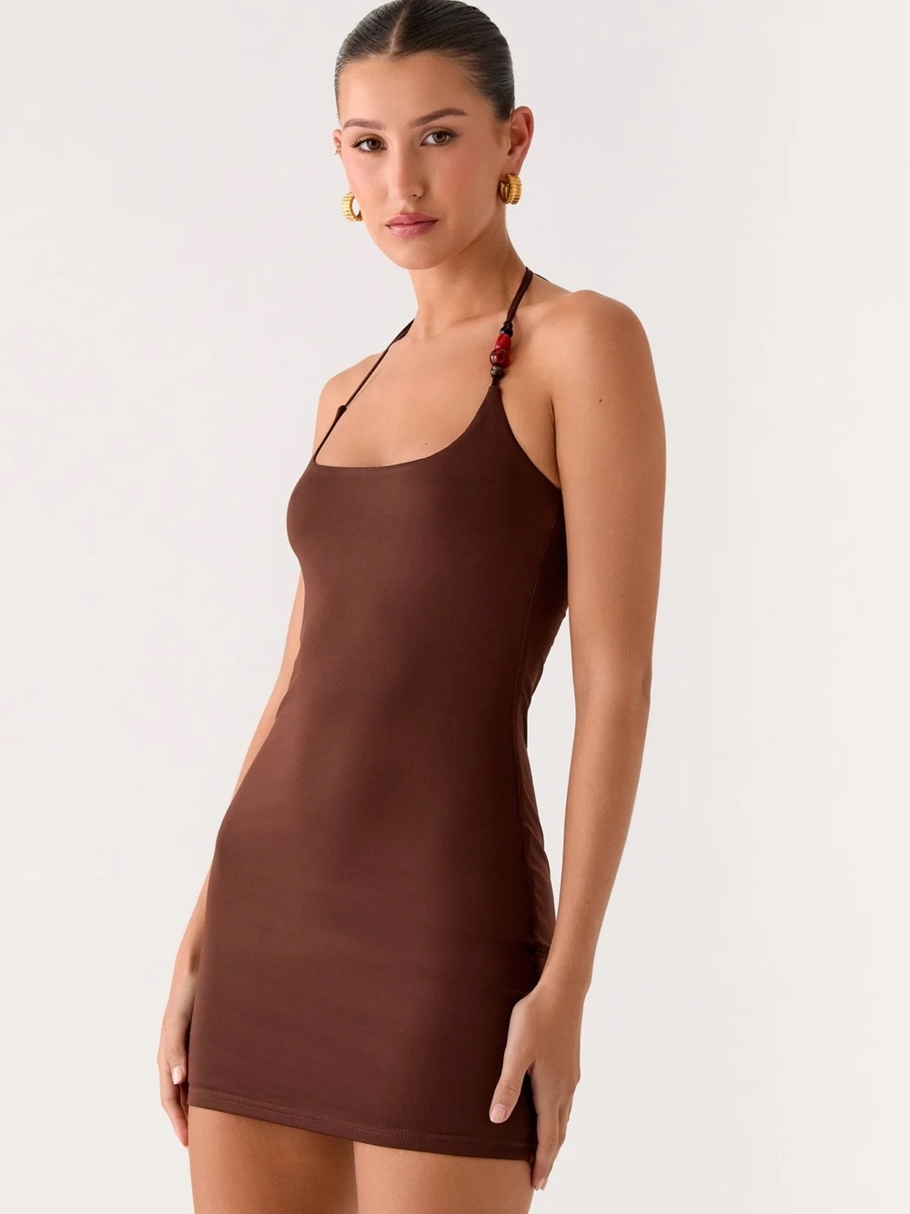 NWT - PEPPERMAYO - Palm Beach Mini Dress in Chocolate - Picture 6 of 8